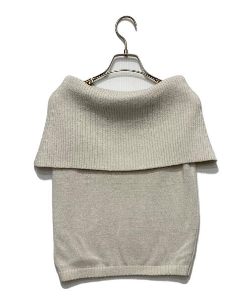 Noble（ノーブル）Noble (ノーブル) ペーパーヤーンオフショル プルオーバー アイボリー サイズ:表記無しの古着・服飾アイテム