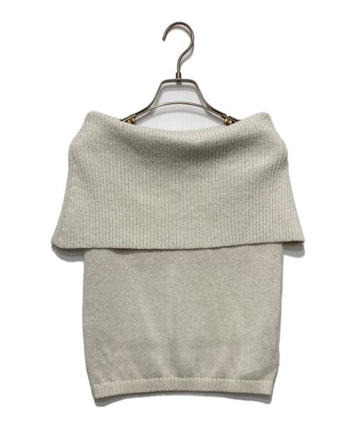 Noble（ノーブル）Noble (ノーブル) ペーパーヤーンオフショル プルオーバー アイボリー サイズ:表記無しの古着・服飾アイテム