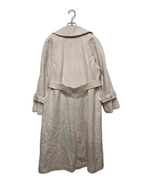 Snidel（スナイデル）Snidel (スナイデル) ウールカシミヤスタンドカラーコート アイボリーの古着・服飾アイテム