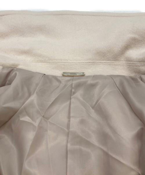 Snidel（スナイデル）Snidel (スナイデル) ウールカシミヤスタンドカラーコート アイボリーの古着・服飾アイテム