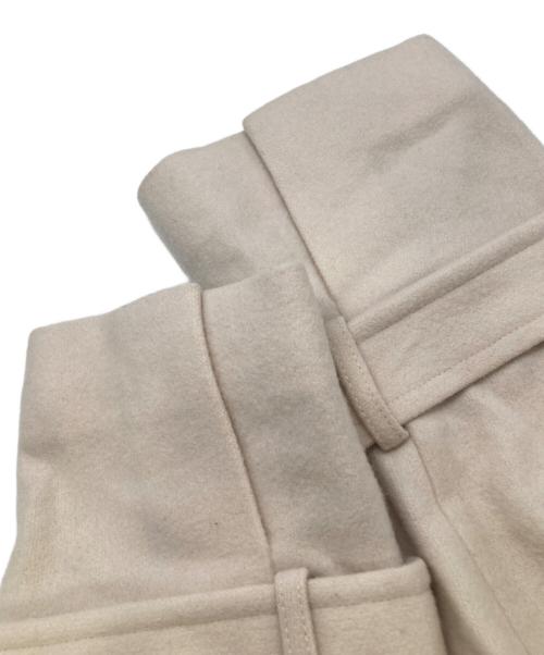 Snidel（スナイデル）Snidel (スナイデル) ウールカシミヤスタンドカラーコート アイボリーの古着・服飾アイテム