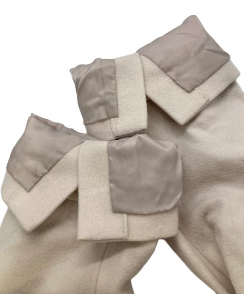 Snidel（スナイデル）Snidel (スナイデル) ウールカシミヤスタンドカラーコート アイボリーの古着・服飾アイテム