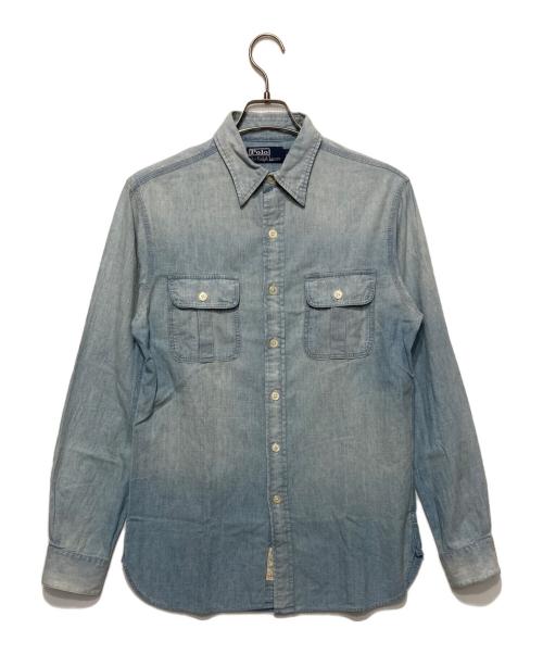 POLO RALPH LAUREN（ポロ・ラルフローレン）POLO RALPH LAUREN (ポロ・ラルフローレン) 90S ポケットシャツ ブルー サイズ:Sの古着・服飾アイテム