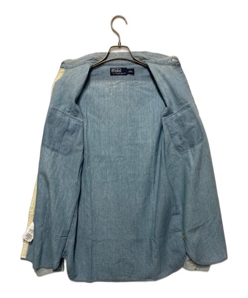 POLO RALPH LAUREN（ポロ・ラルフローレン）POLO RALPH LAUREN (ポロ・ラルフローレン) 90S ポケットシャツ ブルー サイズ:Sの古着・服飾アイテム