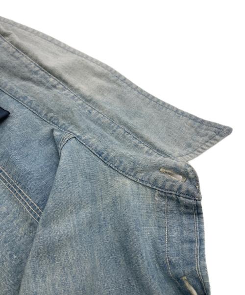 POLO RALPH LAUREN（ポロ・ラルフローレン）POLO RALPH LAUREN (ポロ・ラルフローレン) 90S ポケットシャツ ブルー サイズ:Sの古着・服飾アイテム