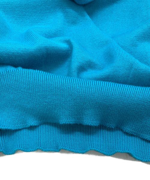 JOHN SMEDLEY（ジョンスメドレー）JOHN SMEDLEY (ジョンスメドレー) ニットポロシャツ スカイブルー サイズ:Lの古着・服飾アイテム