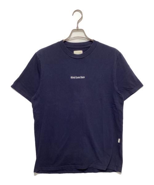 Aime Leon Dore（エメ レオン ドレ）Aime Leon Dore (エメ レオン ドレ) ロゴ刺繍Tシャツ ネイビー サイズ:Ｍの古着・服飾アイテム