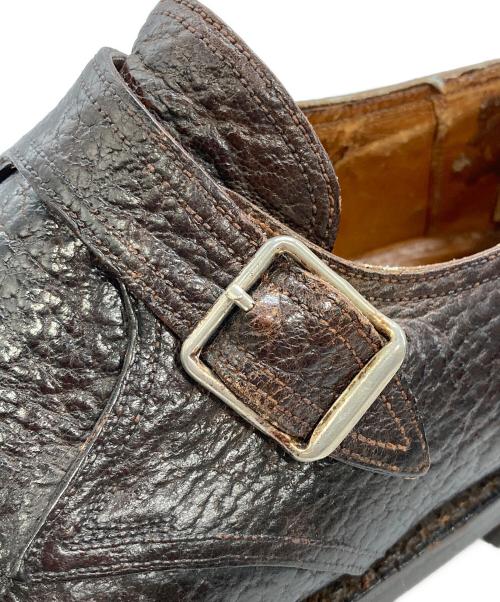 J.M.WESTON（ジェイエムウエストン）J.M.WESTON (ジェイエムウエストン) モンクストラップシューズ ブラウン サイズ:6 1/2の古着・服飾アイテム