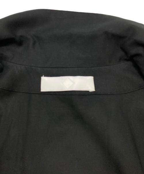 ETHOSENS（エトセンス）ETHOSENS (エトセンス) EMBOSSES OPEN COLLAR SHIRT ブラック サイズ:2の古着・服飾アイテム