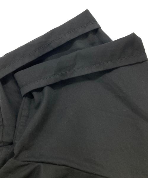 ETHOSENS（エトセンス）ETHOSENS (エトセンス) EMBOSSES OPEN COLLAR SHIRT ブラック サイズ:2の古着・服飾アイテム