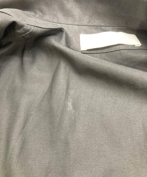 ETHOSENS（エトセンス）ETHOSENS (エトセンス) EMBOSSES OPEN COLLAR SHIRT ブラック サイズ:2の古着・服飾アイテム