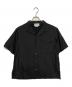 YOKE（ヨーク）の古着「シルク混オープンカラーシャツ」｜ブラック
