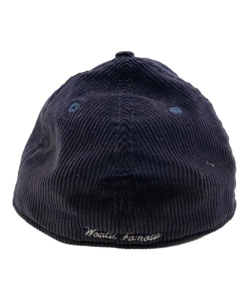 New Era（ニューエラ）New Era (ニューエラ) SUPREME (シュプリーム) ボックスロゴコーデュロイキャップ ネイビー サイズ:7 1/2の古着・服飾アイテム