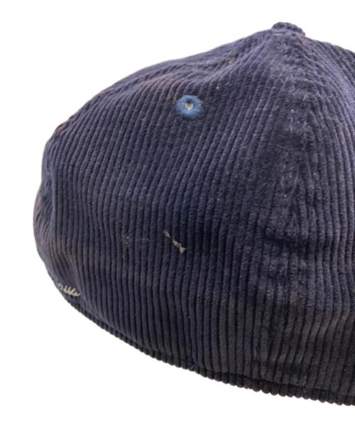 New Era（ニューエラ）New Era (ニューエラ) SUPREME (シュプリーム) ボックスロゴコーデュロイキャップ ネイビー サイズ:7 1/2の古着・服飾アイテム