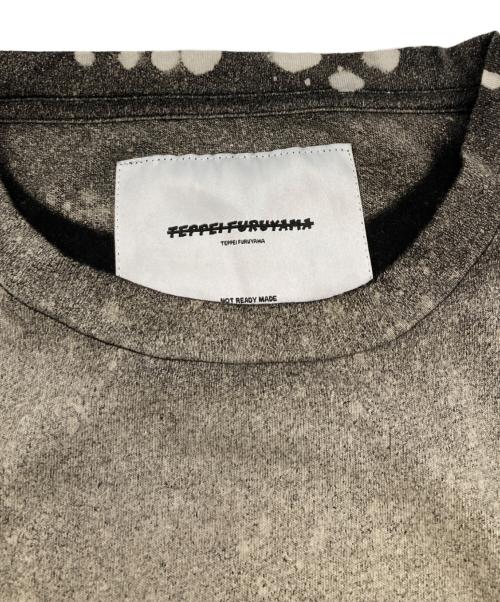 TEPPEI FURUYAMA（テッペイフルヤマ）TEPPEI FURUYAMA (テッペイフルヤマ) 加工プリントカットソー グレー×ピンク サイズ:2の古着・服飾アイテム