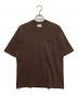 BRICKS&WOOD（ブリックス＆ウッド）の古着「ロゴ刺繍Tシャツ」｜ブラウン