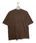 BRICKS&WOOD (ブリックス＆ウッド) ロゴ刺繍Tシャツ ブラウン サイズ:Ｌ 未使用品：5000円