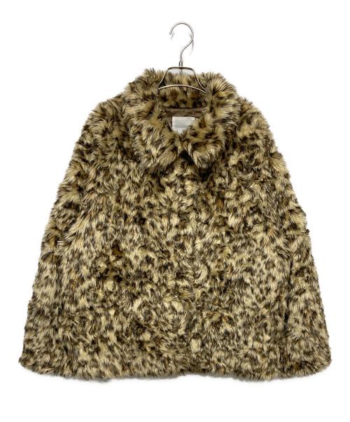 ROSE BUD（ローズバッド）ROSE BUD (ローズバッド) フェイクファーショートコート ベージュ サイズ:Fの古着・服飾アイテム