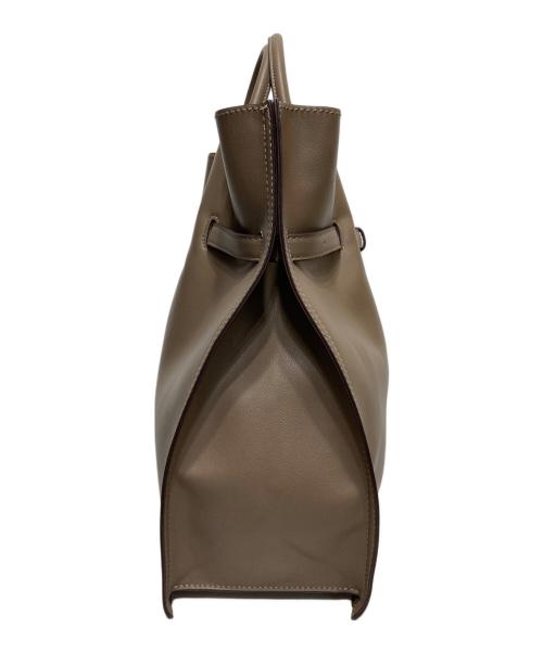 LOWELL Things（ロウェル シングス）LOWELL Things (ロウェル シングス) 2WAYギャザーオープントートBAG(L) ブラウンの古着・服飾アイテム