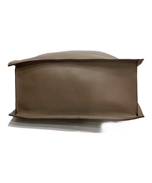 LOWELL Things（ロウェル シングス）LOWELL Things (ロウェル シングス) 2WAYギャザーオープントートBAG(L) ブラウンの古着・服飾アイテム