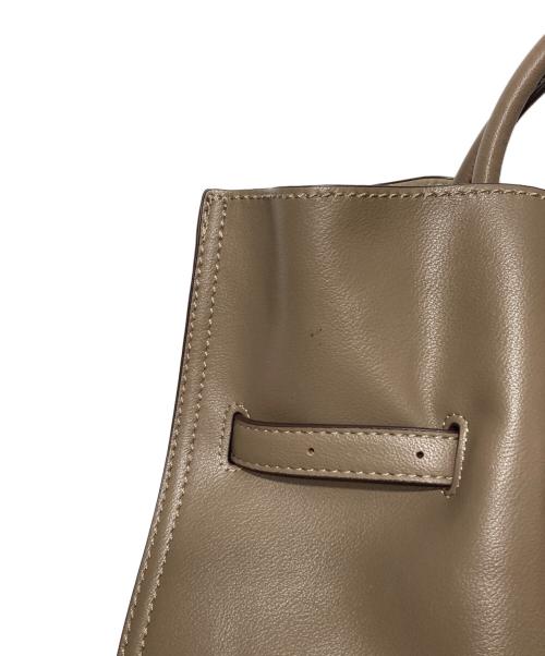 LOWELL Things（ロウェル シングス）LOWELL Things (ロウェル シングス) 2WAYギャザーオープントートBAG(L) ブラウンの古着・服飾アイテム