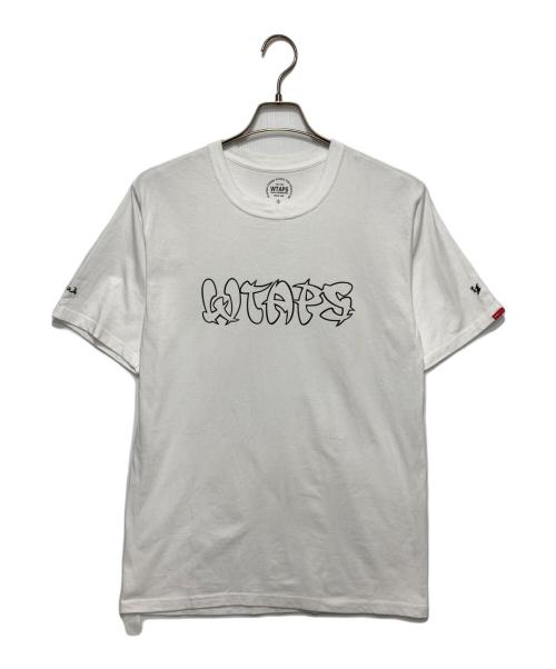 WTAPS（ダブルタップス）WTAPS (ダブルタップス) ロゴプリントTシャツ ホワイト サイズ:3の古着・服飾アイテム