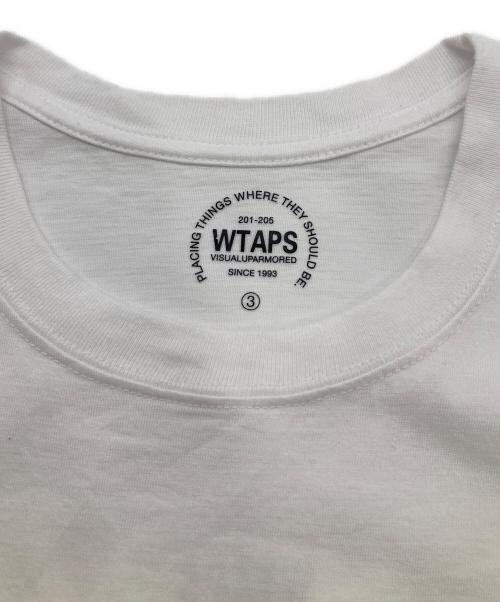 WTAPS（ダブルタップス）WTAPS (ダブルタップス) ロゴプリントTシャツ ホワイト サイズ:3の古着・服飾アイテム