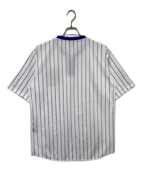 FTC（エフティーシー）FTC (エフティーシー) ベースボールシャツ ホワイト×ブルー サイズ:Ｌの古着・服飾アイテム