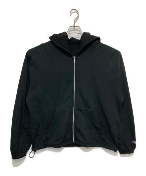 RUSSELL ATHLETIC（ラッセルアスレチック）RUSSELL ATHLETIC (ラッセルアスレチック) ジップパーカー ブラック サイズ:Ｌの古着・服飾アイテム