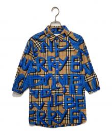 BURBERRY CHILDREN（バーバリー チルドレン）の古着「グラフィティシャツ」｜ブルー×ベージュ