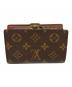 LOUIS VUITTON (ルイ ヴィトン) 2つ折り財布/ ポルトモネ・ビエ・ヴィエノワ ブラウン：30000円