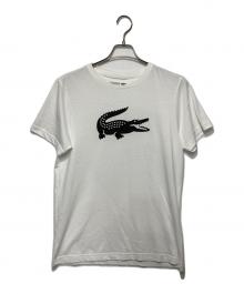 LACOSTE（ラコステ）の古着「PORT OVERSIZED CROCODILE TECH JERSEY TENNIS T-SHIRTS」｜ホワイト