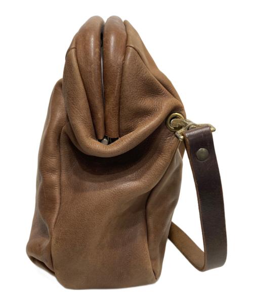 Ense（アンサ）Ense (アンサ) レザーショルダーバッグ ブラウンの古着・服飾アイテム