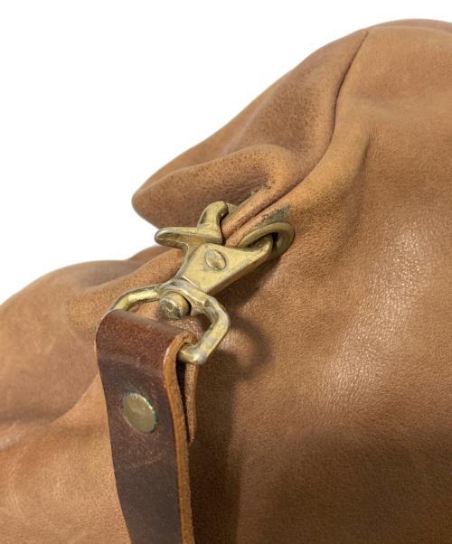 Ense（アンサ）Ense (アンサ) レザーショルダーバッグ ブラウンの古着・服飾アイテム