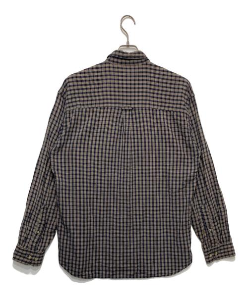 Columbia（コロンビア）Columbia (コロンビア) ボタンダウンチェックシャツ ベージュ×ネイビー サイズ:Ｌの古着・服飾アイテム