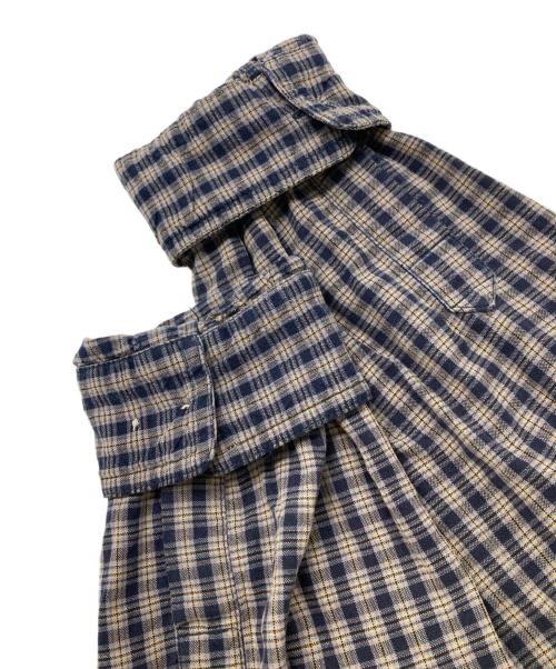 Columbia（コロンビア）Columbia (コロンビア) ボタンダウンチェックシャツ ベージュ×ネイビー サイズ:Ｌの古着・服飾アイテム