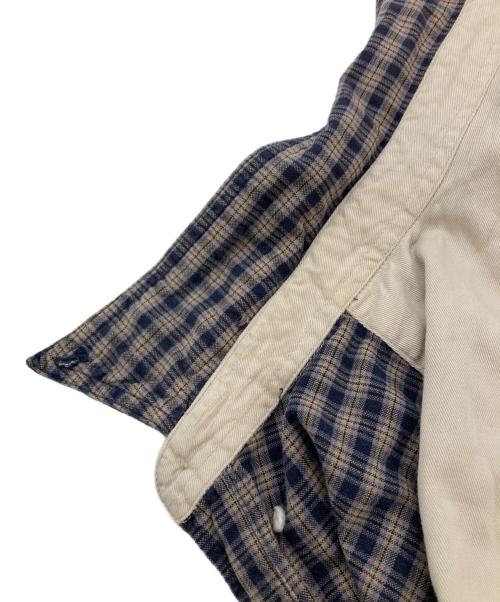 Columbia（コロンビア）Columbia (コロンビア) ボタンダウンチェックシャツ ベージュ×ネイビー サイズ:Ｌの古着・服飾アイテム