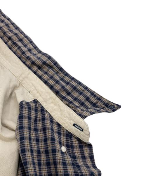 Columbia（コロンビア）Columbia (コロンビア) ボタンダウンチェックシャツ ベージュ×ネイビー サイズ:Ｌの古着・服飾アイテム