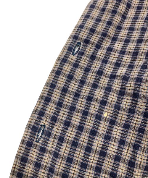 Columbia（コロンビア）Columbia (コロンビア) ボタンダウンチェックシャツ ベージュ×ネイビー サイズ:Ｌの古着・服飾アイテム