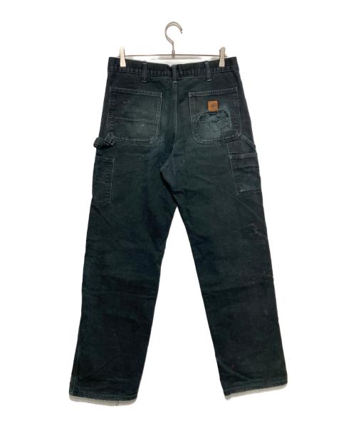 CarHartt（カーハート）CarHartt (カーハート) 裏地チェックダックペインターパンツ ブラック サイズ:32×34の古着・服飾アイテム