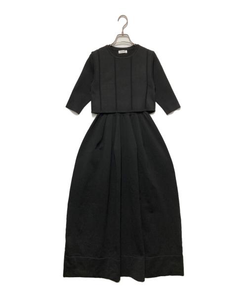 STYLE MIXER（スタイルミキサー）STYLE MIXER (スタイルミキサー) ベストレイヤードフォルムワンピース ブラック サイズ:Ｍの古着・服飾アイテム