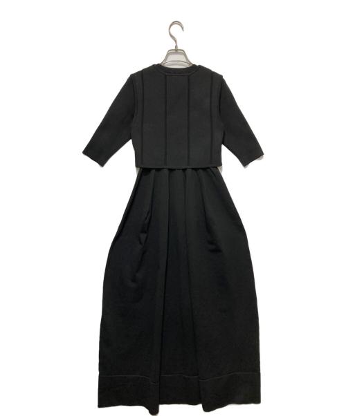 STYLE MIXER（スタイルミキサー）STYLE MIXER (スタイルミキサー) ベストレイヤードフォルムワンピース ブラック サイズ:Ｍの古着・服飾アイテム