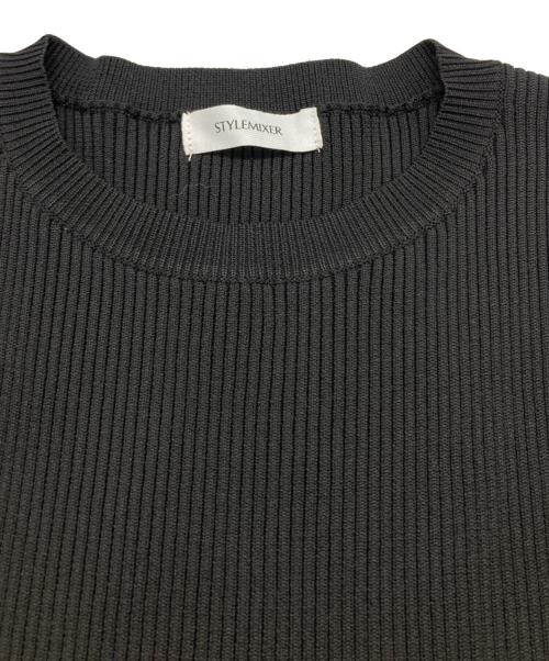 STYLE MIXER（スタイルミキサー）STYLE MIXER (スタイルミキサー) ベストレイヤードフォルムワンピース ブラック サイズ:Ｍの古着・服飾アイテム