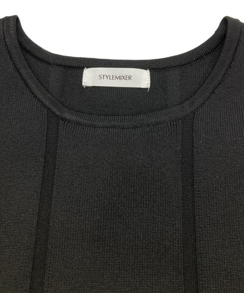 STYLE MIXER（スタイルミキサー）STYLE MIXER (スタイルミキサー) ベストレイヤードフォルムワンピース ブラック サイズ:Ｍの古着・服飾アイテム