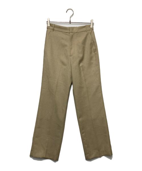 SLOBE IENA（スローブ イエナ）SLOBE IENA (スローブ イエナ) ツイルストレートパンツ ベージュ サイズ:40 未使用品の古着・服飾アイテム