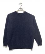 BEAUTY&YOUTHビューティーアンドユース）の古着「エアシャギーアルパカクルーネックニット」｜ネイビー