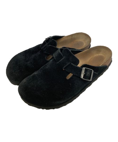 BIRKENSTOCK（ビルケンシュトック）BIRKENSTOCK (ビルケンシュトック) スウェードボストンサンダル ブラック サイズ:28cmの古着・服飾アイテム