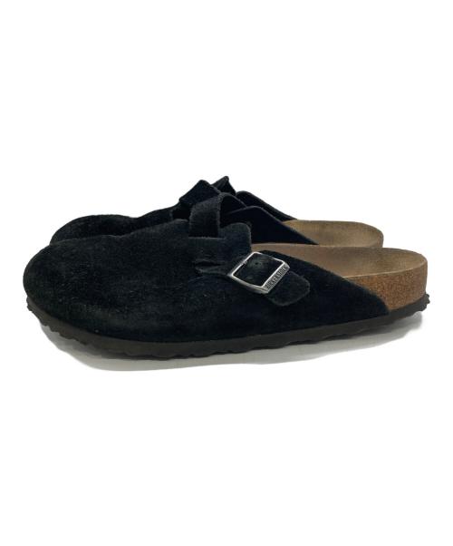 BIRKENSTOCK（ビルケンシュトック）BIRKENSTOCK (ビルケンシュトック) スウェードボストンサンダル ブラック サイズ:28cmの古着・服飾アイテム