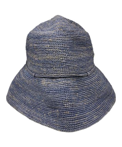 HELEN KAMINSKI（ヘレンカミンスキー）HELEN KAMINSKI (ヘレンカミンスキー) ラフィアハット ネイビーの古着・服飾アイテム