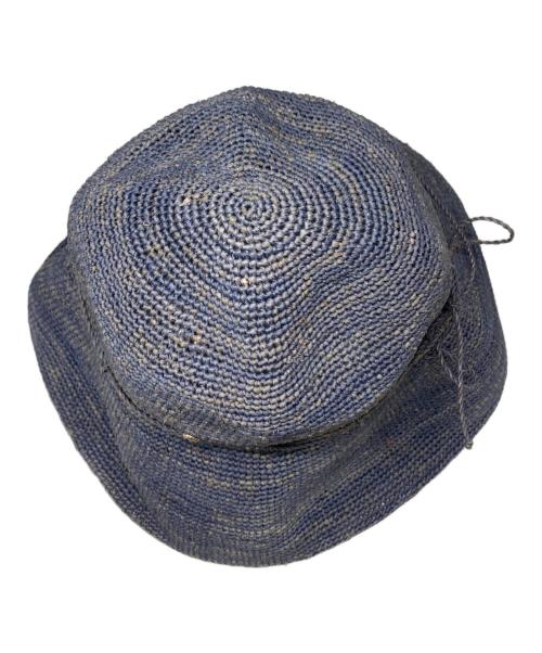 HELEN KAMINSKI（ヘレンカミンスキー）HELEN KAMINSKI (ヘレンカミンスキー) ラフィアハット ネイビーの古着・服飾アイテム